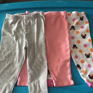3 Pair of 12m Girls Pants